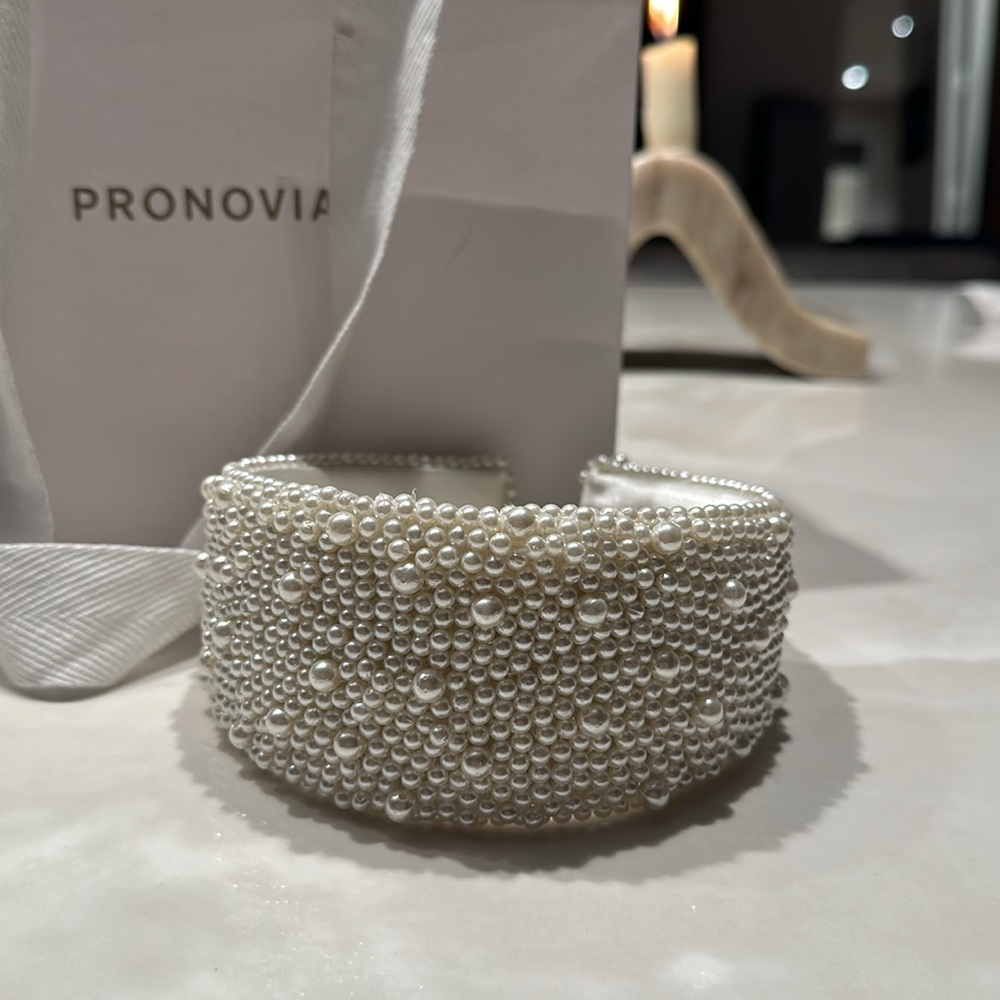 Pearl white headband